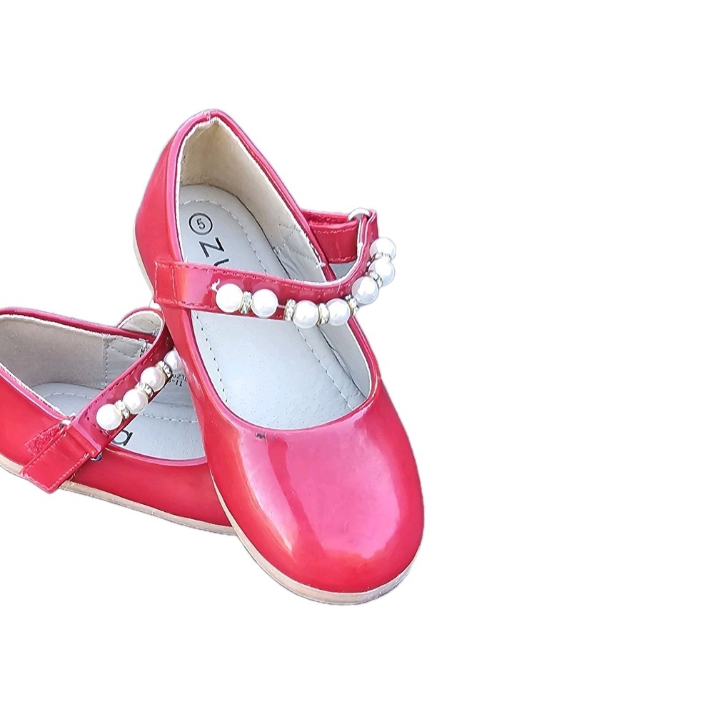 Zula Baby Girls Mary Jane Wedding‎ Toddlers Pearl Dress Shoes Size 5